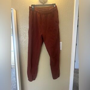 Pact Brick Red Jogger Pants
